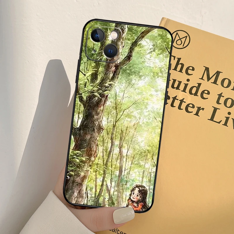 Чехол с дневником лесной девочки для iPhone 13 12 11 14 Pro Max Mini XR X XS MAX 6S 7 8 Plus SE 2020 2022 чехол