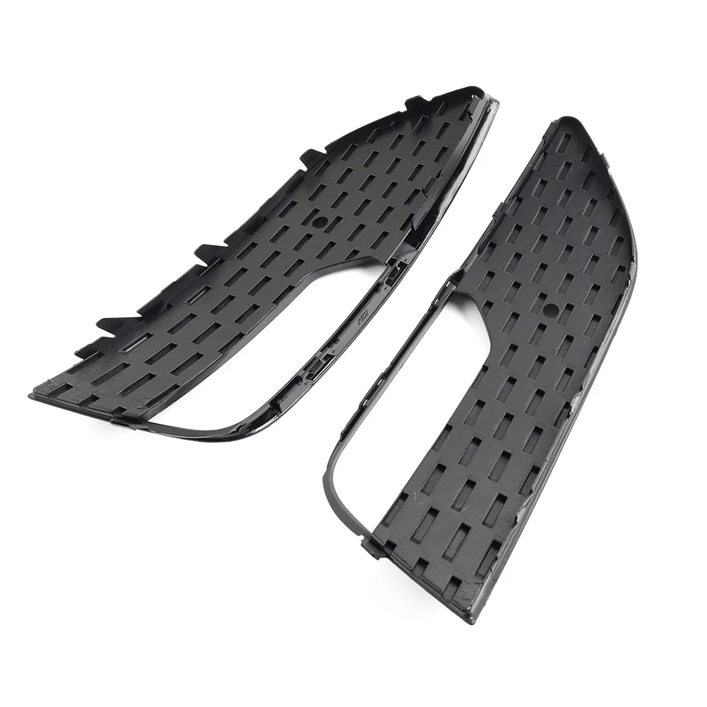 1 Pair Car Imperforated Honeycomb Mesh Front Bumper Fog Light Lamp Frame Grill Lower Grille For Audi A3 2012 2013 2014 2015 2016