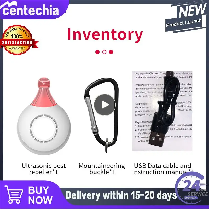 

1 ~ 10 шт., ультразвуковой репеллент от блох и клещей