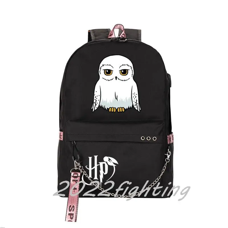 Рюкзак Harries Поттер с совами, вместительные школьные ранцы Хогвартса, водонепроницаемые женские и мужские дорожные сумки Laotp, рюкзак