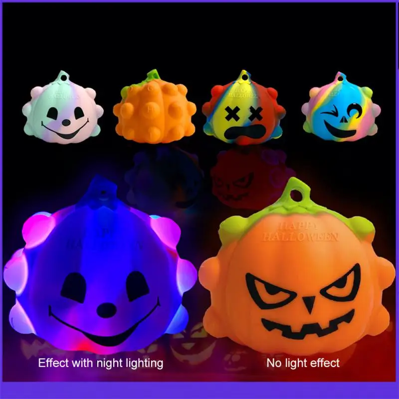 

Halloween Jack-o-lantern Toy Set Decompression Ball Rat Pioneer Bat Ghost Children Gift Keychain Pumpkin Ball Brain Game Gift