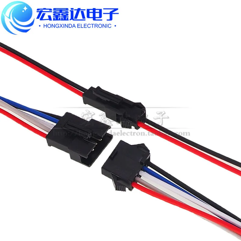 

5 Pairs JST SM 2 3 4 5 6 Pin Plug Male and Female Wire Connector Wire Connector Cable Pigtail Plug For LED Strip Light Tape Lamp