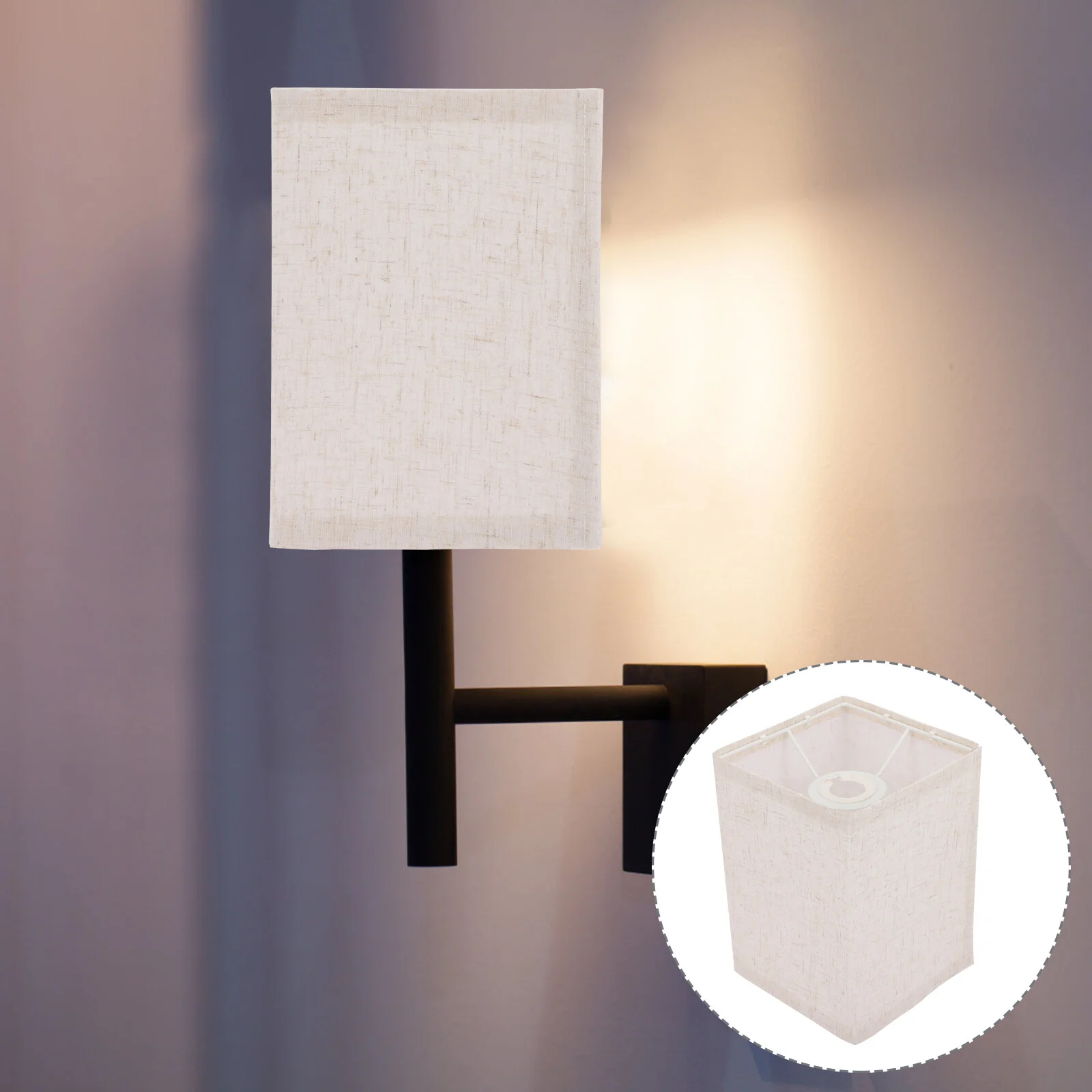 

Cloth Protector Standard Lamp Shades Accessory Square Decorative Supply Cloth Vintage Floor Lighting Detachable