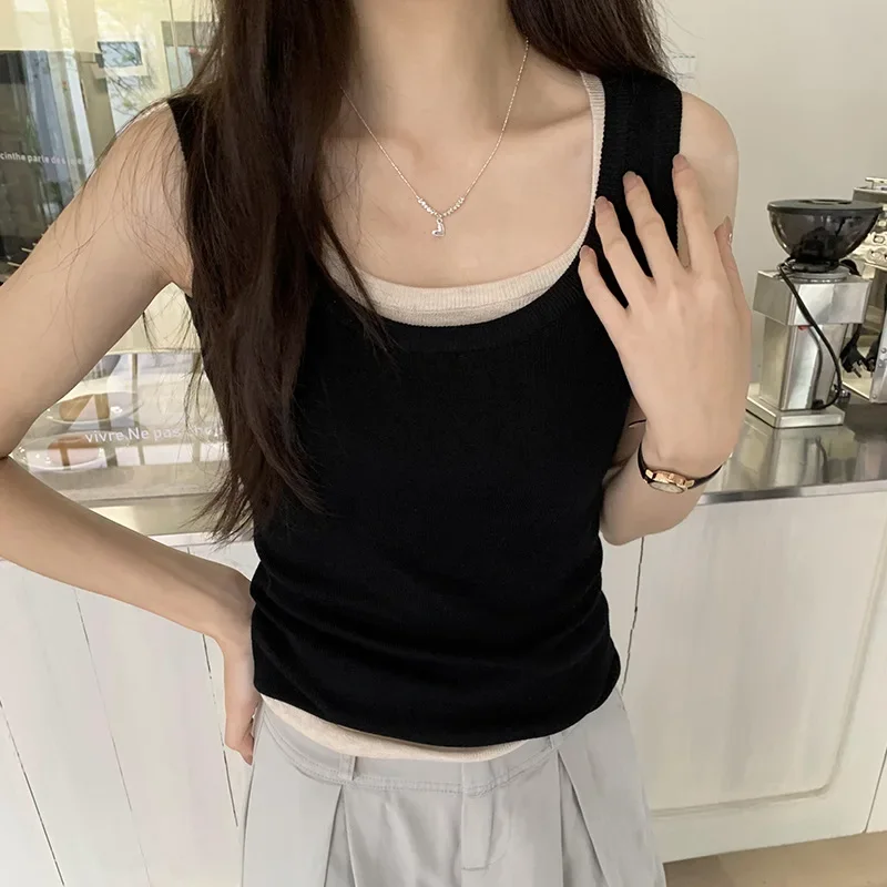 Лето 2023 новый женский утягивающий трикотаж с защитой от воздействия широкий