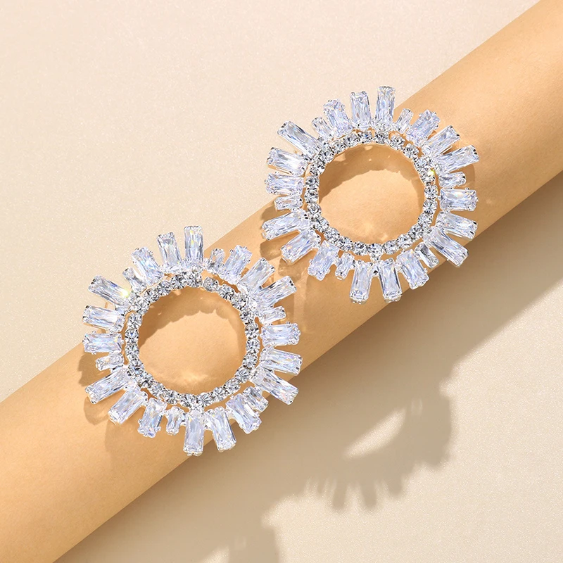 Роскошные серьги в винтажном стиле для женщин украшения ушей форме подсолнуха с