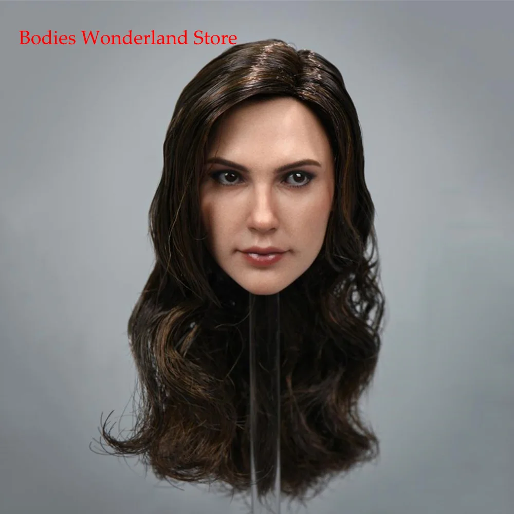 

NRTOYS NR34 1/6 Wonder Girls Nvxia Gal Gadot Head Sculpture 5.0 with Hair Transplanted for 12 Inch Female Soldier Action Figure