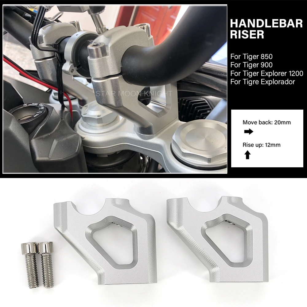 Для Tiger 900 GT PRO Low Rally Pro 850 Sport Explorer 1200 аксессуары CNC руль увеличитель удлинитель