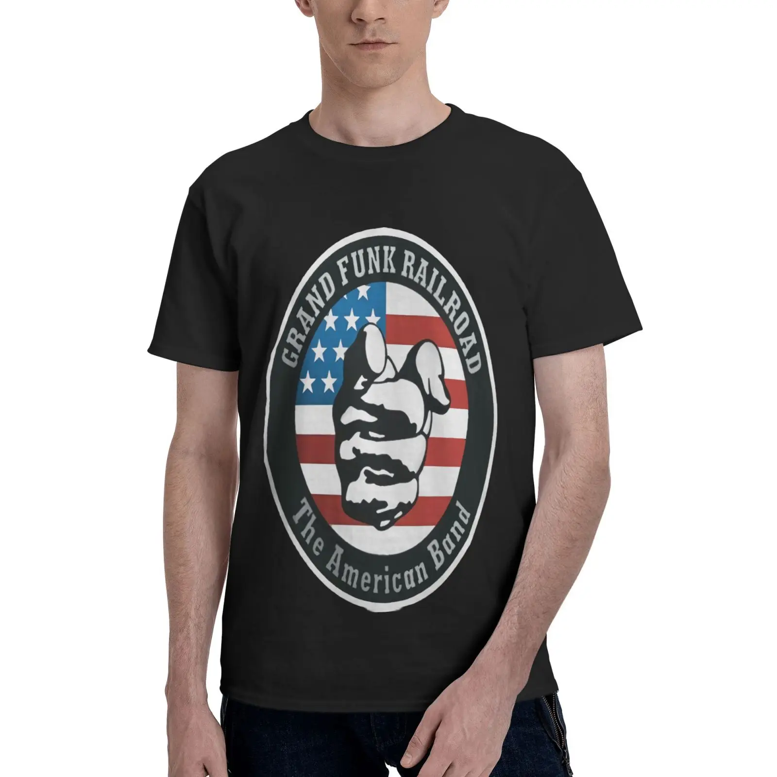 

Popular Grand Funk Railroad American 6042 Oversized T-Shirt T-Shirts Man T-Shirt Men Tshirt T Shirt T Shirt Clothes Men Tshirt
