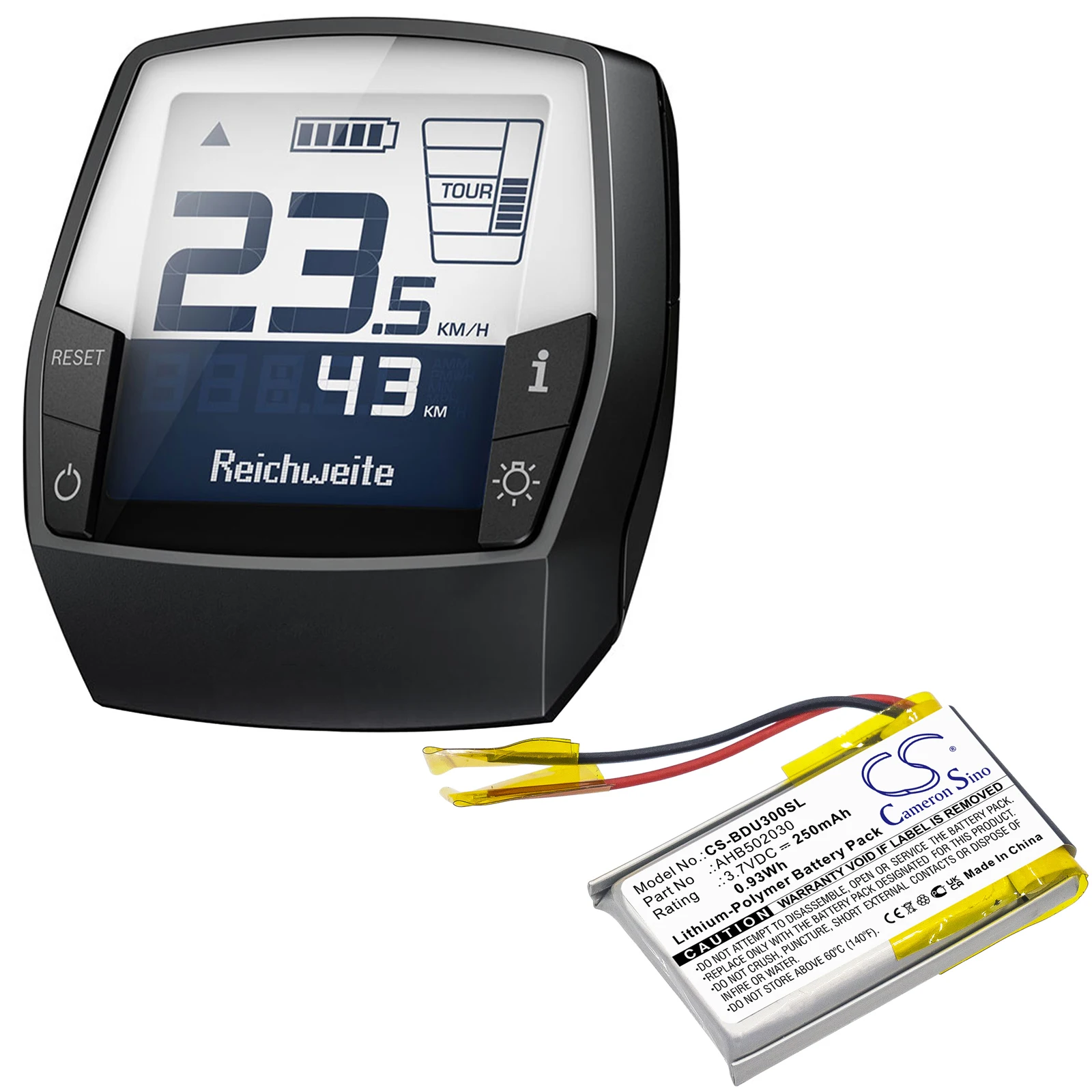 Литий-полимерный аккумулятор для беспроводной гарнитуры 250 мАч 3 7 В 0 93 Втч Bosch AHB