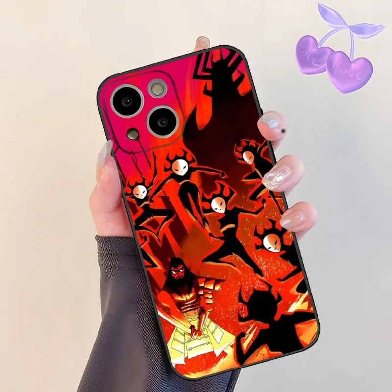 Фото Чехол для телефона с ТВ Samurai Jack, мультяшный чехол для 14 Pro Max, для Apple Iphone 13 14 12 Mini 11 Xr X Xs Pro Max 8 6s 7 6 Plus, задняя крышка №2