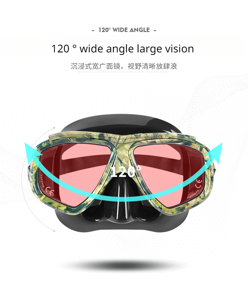 

Adult Diving Goggles Can Be Equipped with Myopia Lenses High-definition Waterproof Goggles Professional Outdoor Diving Goggles