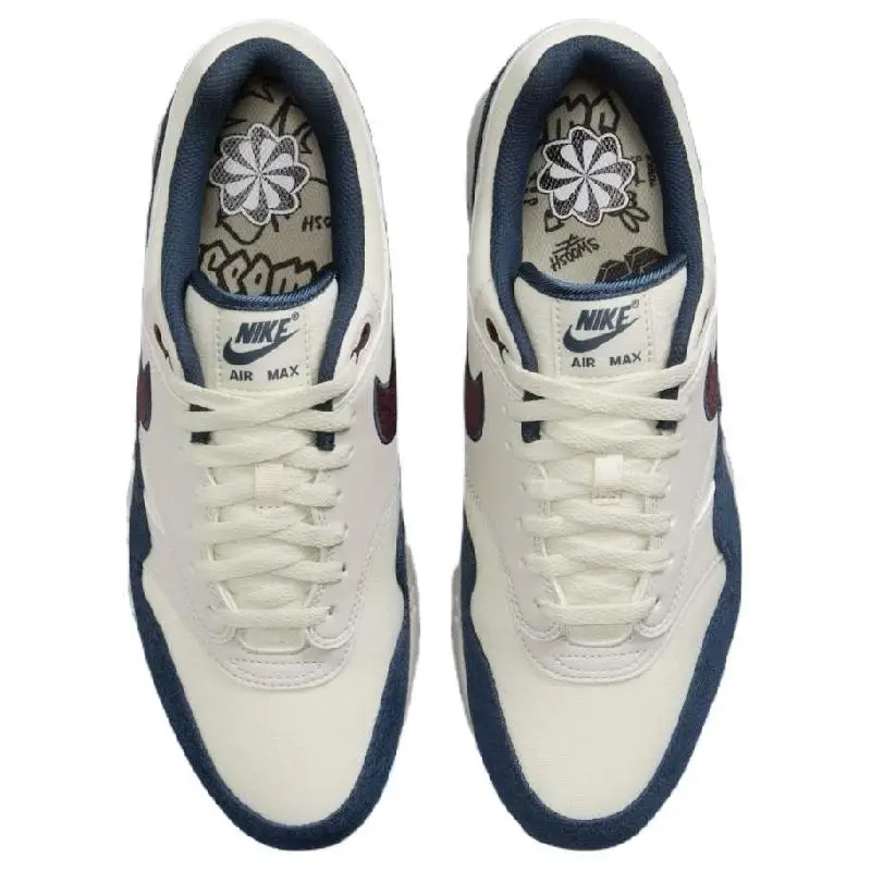 Кроссовки Nike Air Max1 Coconut Milk Burgundy Crush Navy FN6952-103
