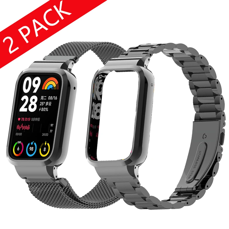 

Магнитная Петля для Mi Band 8 Pro металлический ремешок защитный чехол для браслета Xiaomi mi band 7 pro защитная оболочка рамки