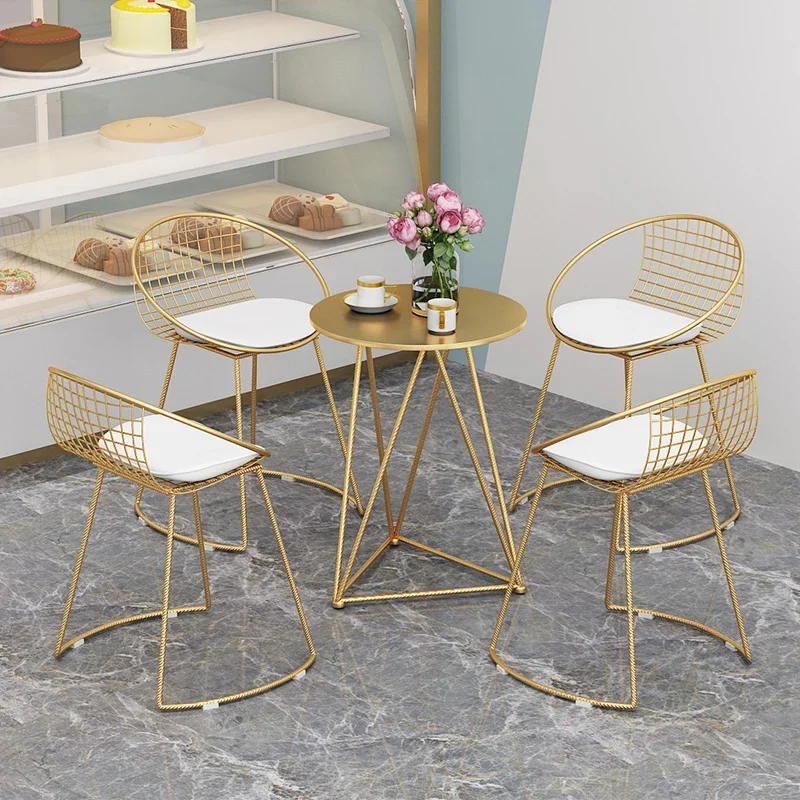 

Design Floor Counter Dining Chair Backrest Industrial Dining Room Luxury Chair Comfy Bar Leisure Fauteuil Salon Home Furniture