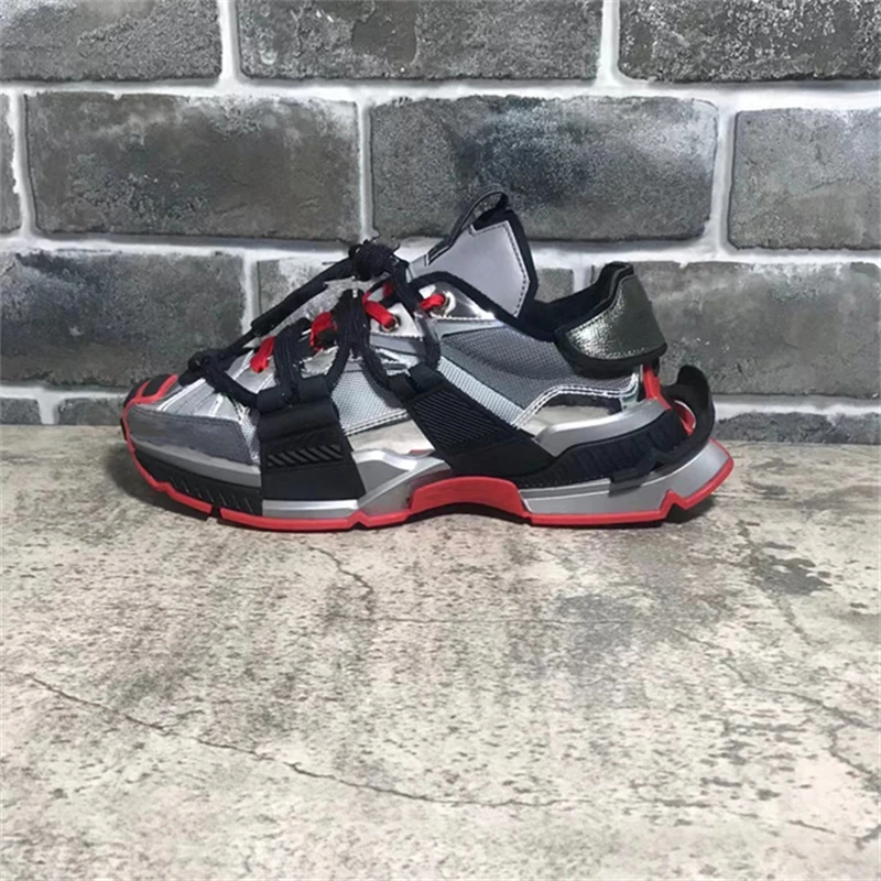 

Father women's shoes summer breathable thin couple 2022 new spring and autumn mixed materials sneakers g space