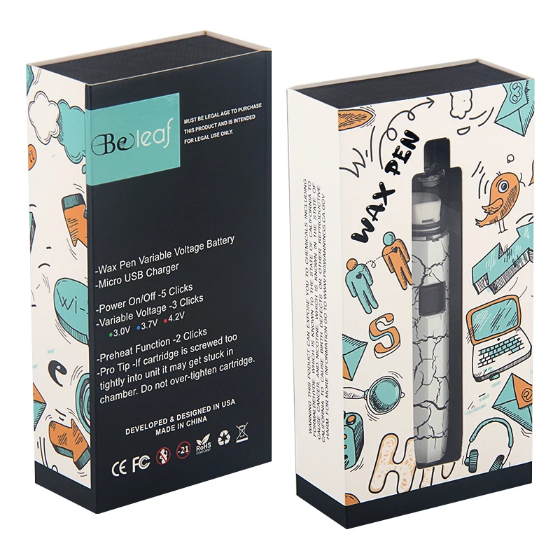 

Оригинальный комплект восковых ручек Beleaf, встроенный аккумулятор 500 мАч, стеклянный шар, испаритель, воск, электронные сигареты с резьбой 510