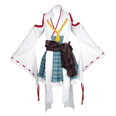 

Anime Kantai Collection Fast Battleship Hiei Kimono Men Women Cosplay Costume Hight Quality Top + Belt + Skirt