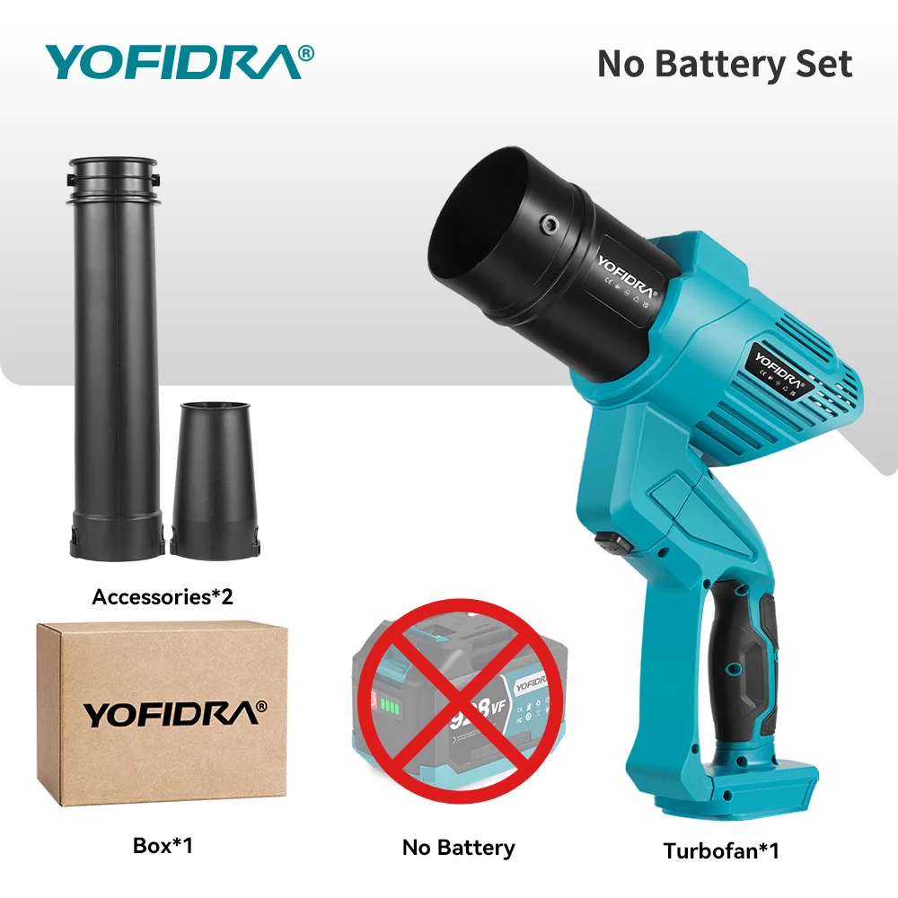 

YOFIDRA Воздуходувка 2 в 1 3000 Вт для Makita 18 В
