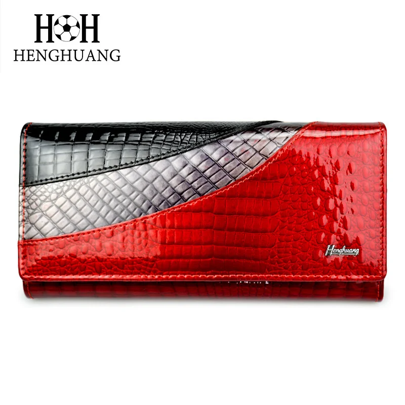 

HH Women Wallets Brand Design High Quality Leather Wallet Female Hasp Fashion Alligator Long Women Wallets And Purses