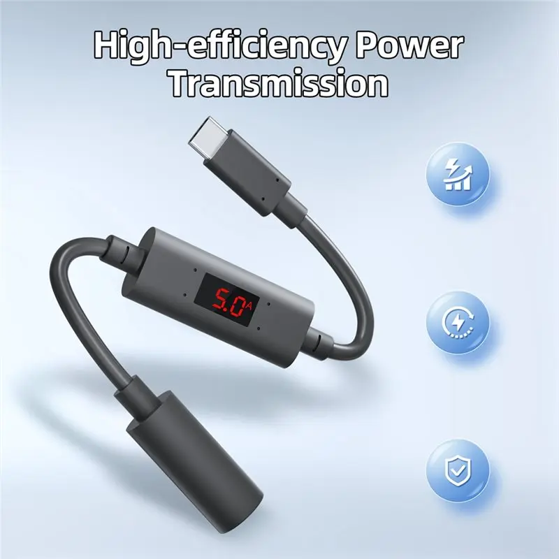 Фото Конвертер ABKI-Standard Gen3 DC (штекер-гнездо) с цифровым дисплеем тока и напряжения для удлинительного кабеля Starlink Mini №3