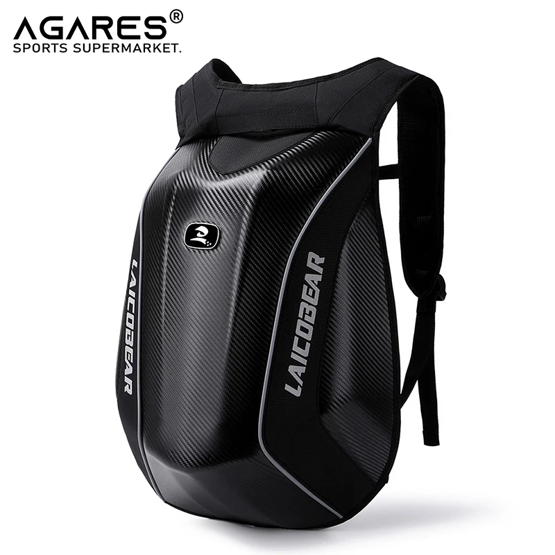 Motorcycle Backpack Waterproof Helmet Bag Expandable Motorbike Mach Backpack Biker Suitcase Carbon Motorcyclist Accessories