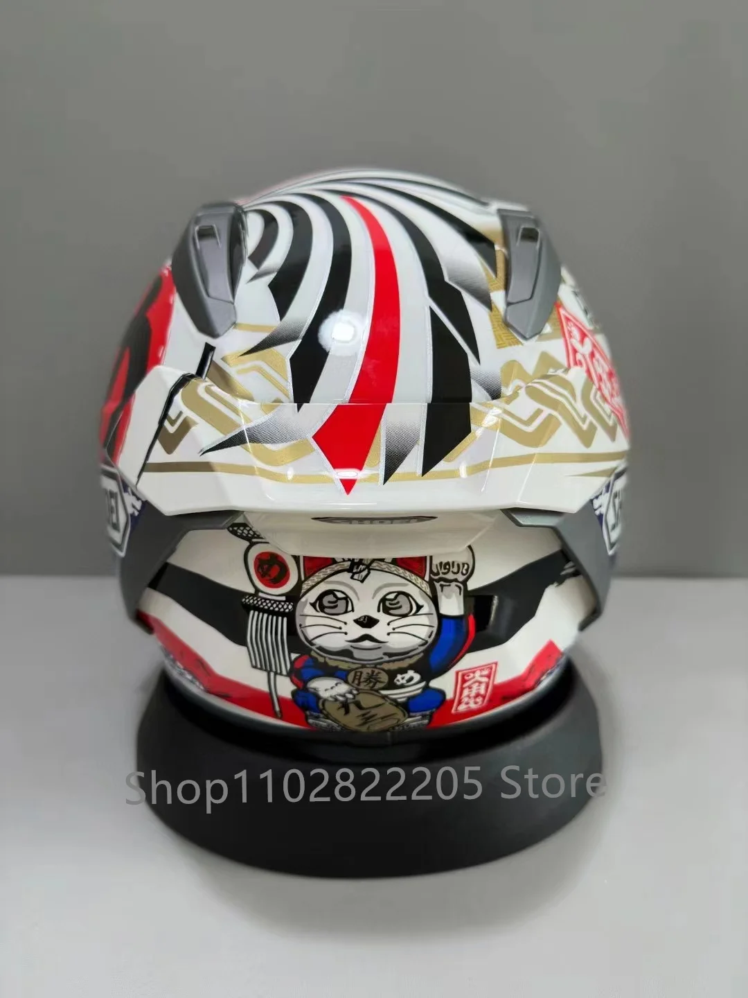 

SHOEI Full Face Motorcycle Helmet X-SPR Pro X-Fifteen Helmet X15 lucky cat redb Helmet Riding Motocross Racing Motorbike Helmet