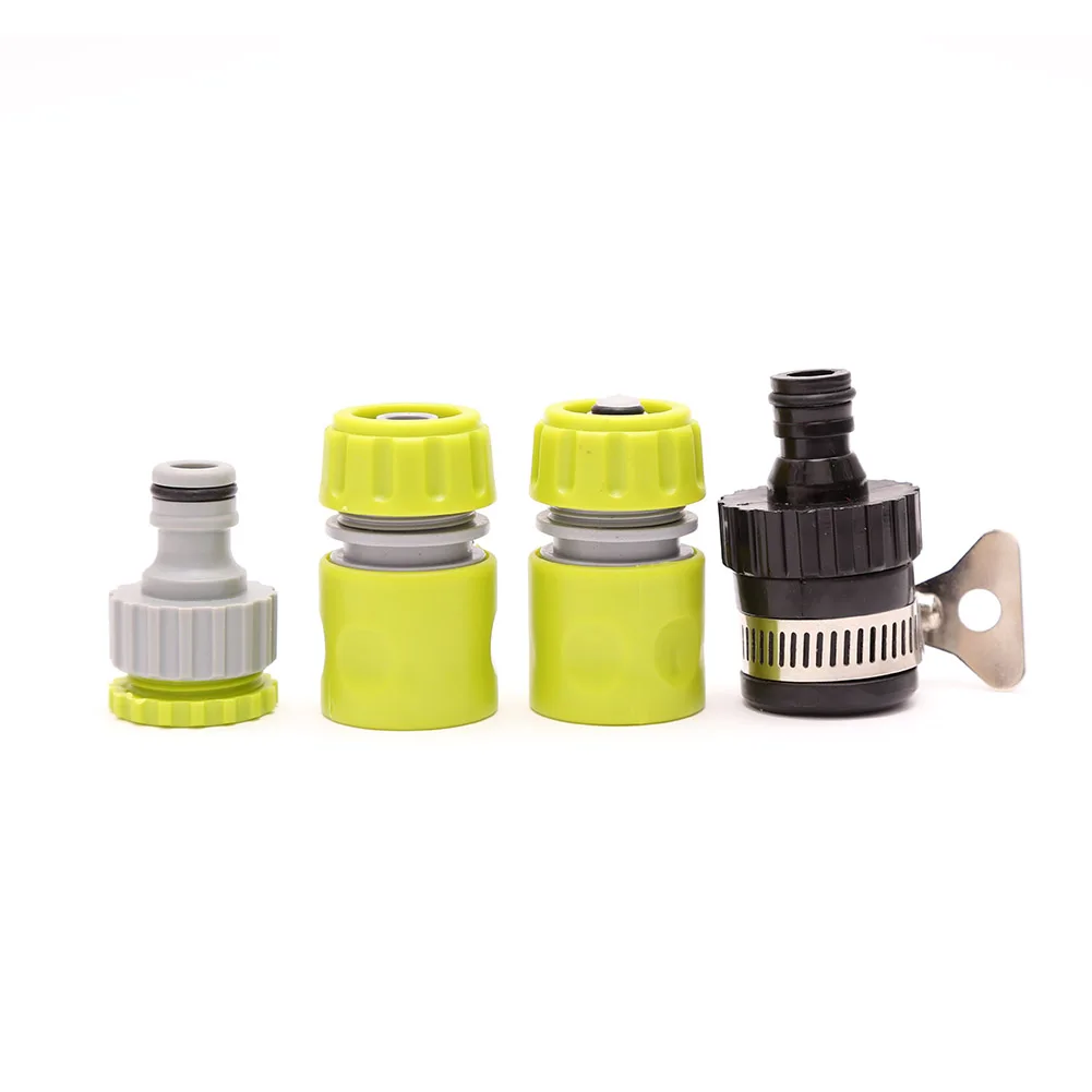 

4 Pcs 1/2 Inch Quick Connect Adapter Tap Water Hose Pipe Connector Fittings Garden Supplies