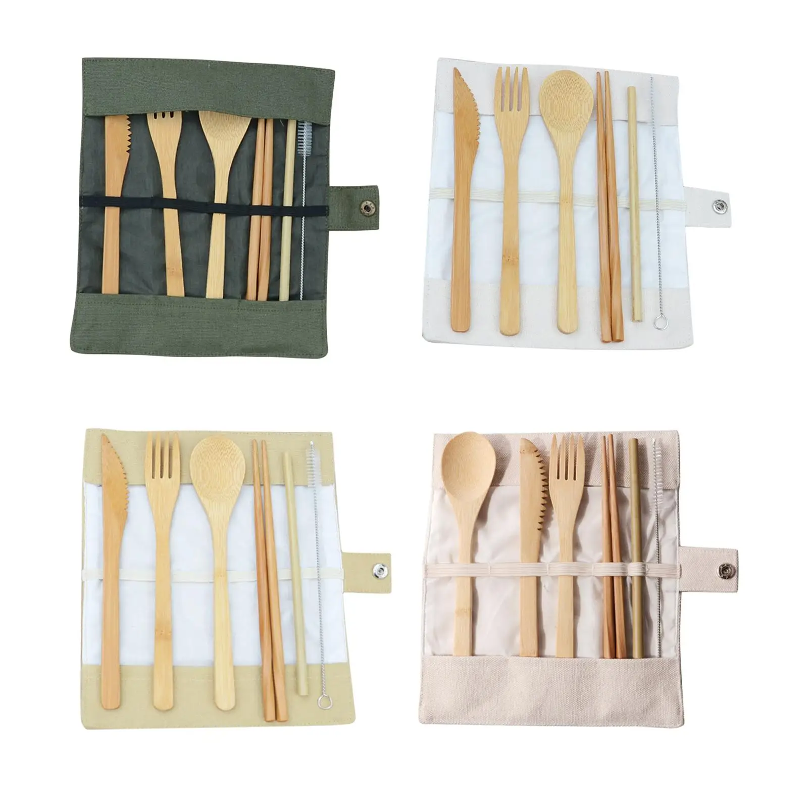 

Travel Utensil Set Spoon Chopsticks Straw Knife for Picnic Camping Outdoor