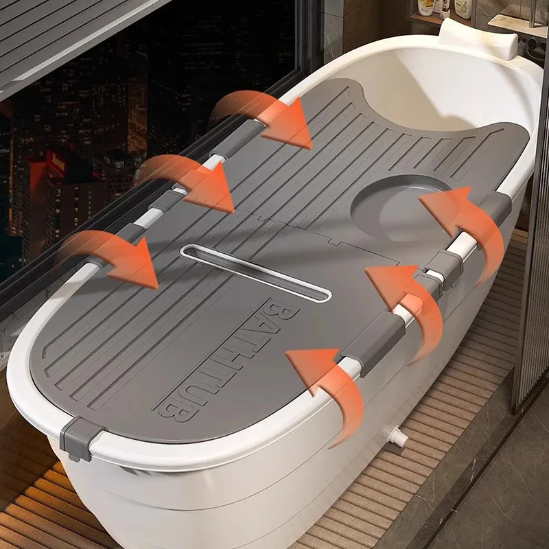 Складная горячая ванна для спа портативная надувная мытья волос взрослых ведро