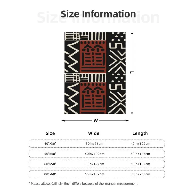 Африканское Грязевое тканевое одеяло boголан на заказ теплые флисовые мягкие