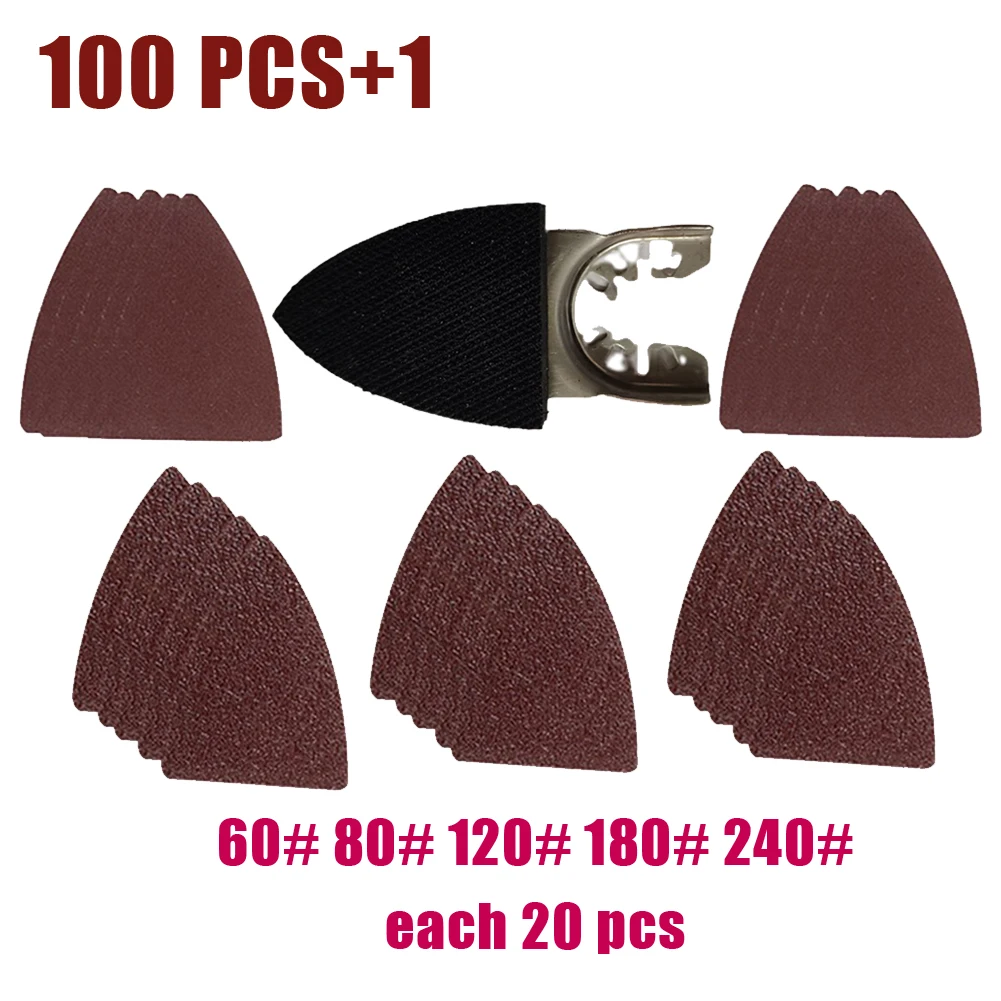 

100 Pcs Sanding Sheets 85*35mm Sanding Pad For Multimaster Oscillating Tool Electrical Polisher Accessories