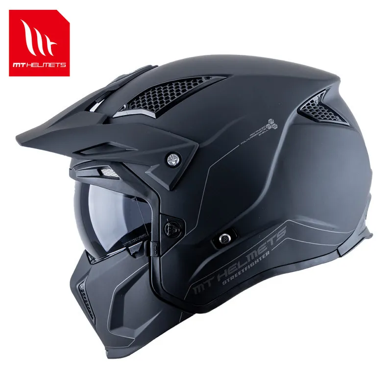 

MT Modular Full Face Helmet Personality Off Road Changeable Chin Cascos Para Moto 3/4 Open Face Vintage Dirt Bike Cascos Dot Ece