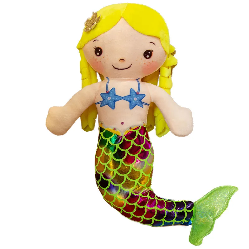 

2023 30cm Cartoon Mermaid Plush Doll Toy Kawaii Mermaid Pillow Stuffed Plush Toys Room Decor for Kid Girls Birthday Gifts