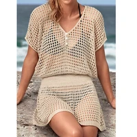 womens clothing swimwears cover ups vacation beach sun clothing bikini skirt cutout cover up swimsuit cover ups women 2022 new