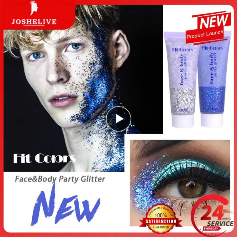 S Sequin Gel Glitter Scale Face Body Lip Eye Shadow Eye Sparkly Hair Shimmer Gel Flash Sequins Party Decoration