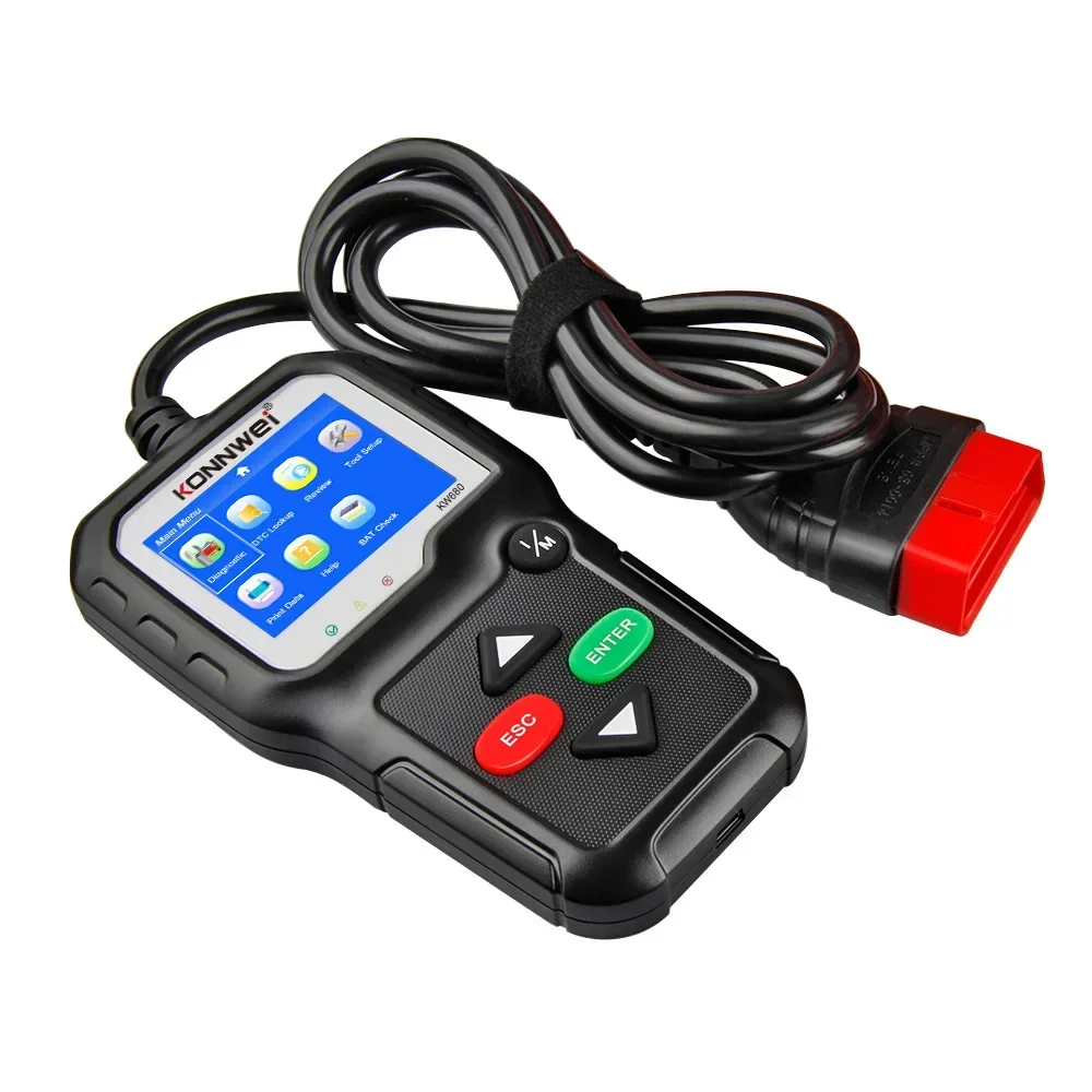 Сканер OBD2 OBD 2 автомобильный диагностический инструмент для диагностики KONNWEI KW680S