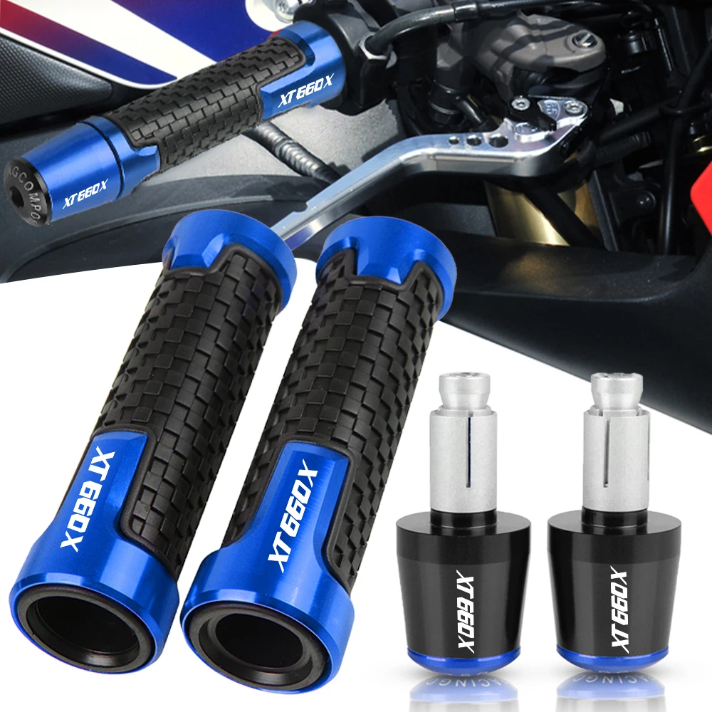 

For Yamaha XT660X 2004-2017 XT660 XT 660 X 660X Motorcycle Accessories 7/8" 22MM Handlebar Hand Grips Handle Bar End Cap Plug