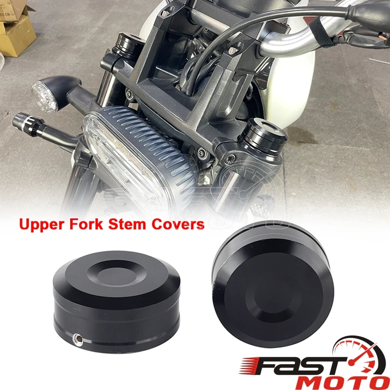 Верхняя крышка штока вилки черная защита украшение для Harley Sportster S 1250 RH1250S RH1250