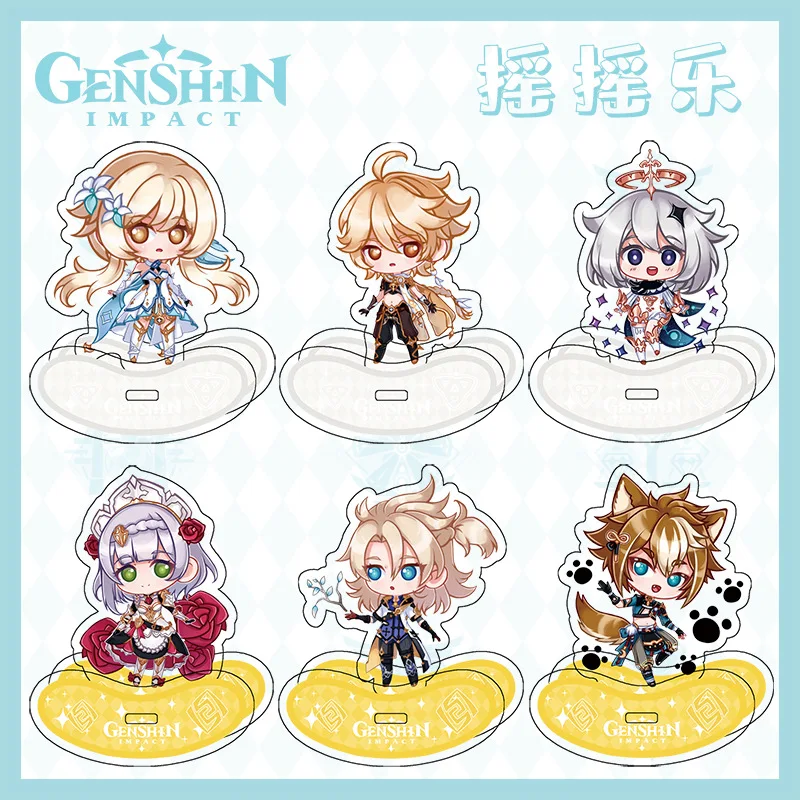 

Genshin Impact figure Acrylic Stand Xiao Venti Hutao Zhongli Game Model Anime Figure Plate Desk Decor Sign Keychain Fan Gifts