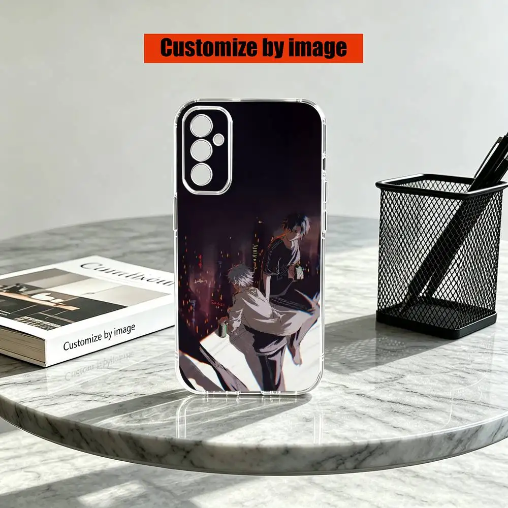 Фото Чехол для телефона Link C-Click Shi Guang Dai Li Ren Anime для Samsung A10,12,20,21S,30,31,40,50,51,52,70,71, прозрачный чехол №4