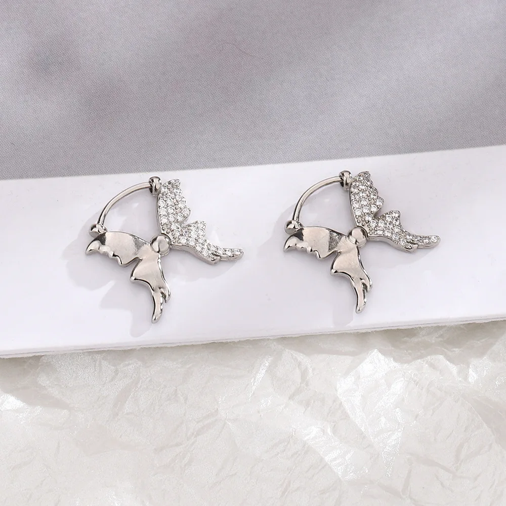 1 шт. Y2k эстетические серьги для пирсинга в виде бабочки и банта женщин