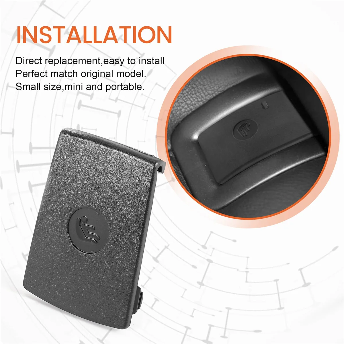 Фиксирующий чехол для заднего сиденья автомобиля ISOFix BMW 3 серии F35 F30 F31 F20 F21 F22 F80 M3