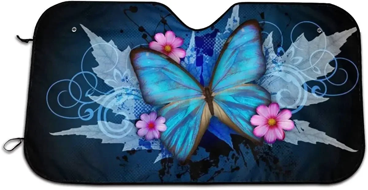 MSGUIDE Тонкая синяя линия с американским флагом козырек от солнца на лобовое стекло