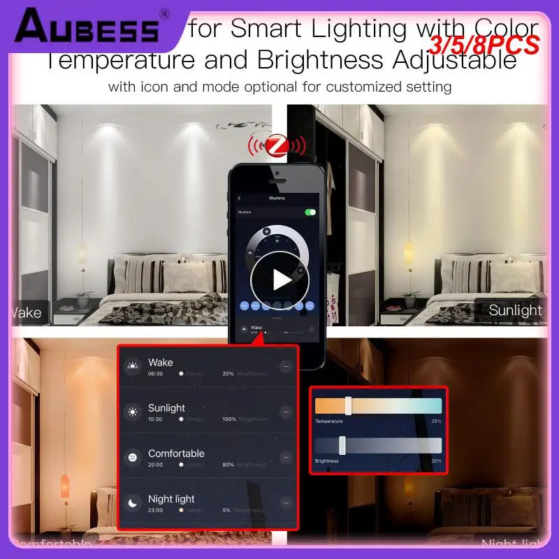 

3/5/8PCS Dimmable Led Lamp Diy Gu10 Light Bulb 5w Dimmable Led Light Bulb Adjustable Brightness