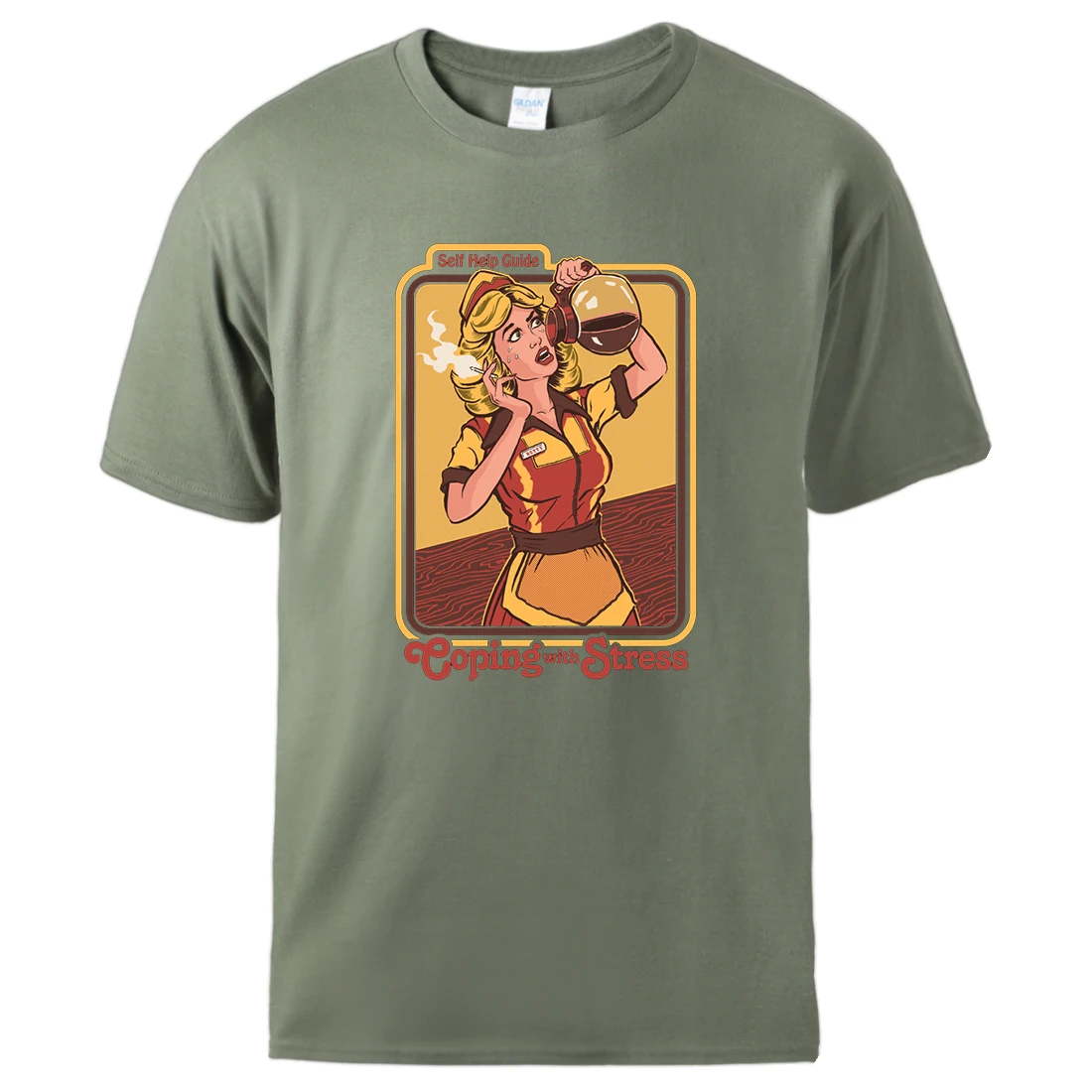 

Мужская хлопковая футболка с коротким рукавом, круглым вырезом и принтом «ужасы»