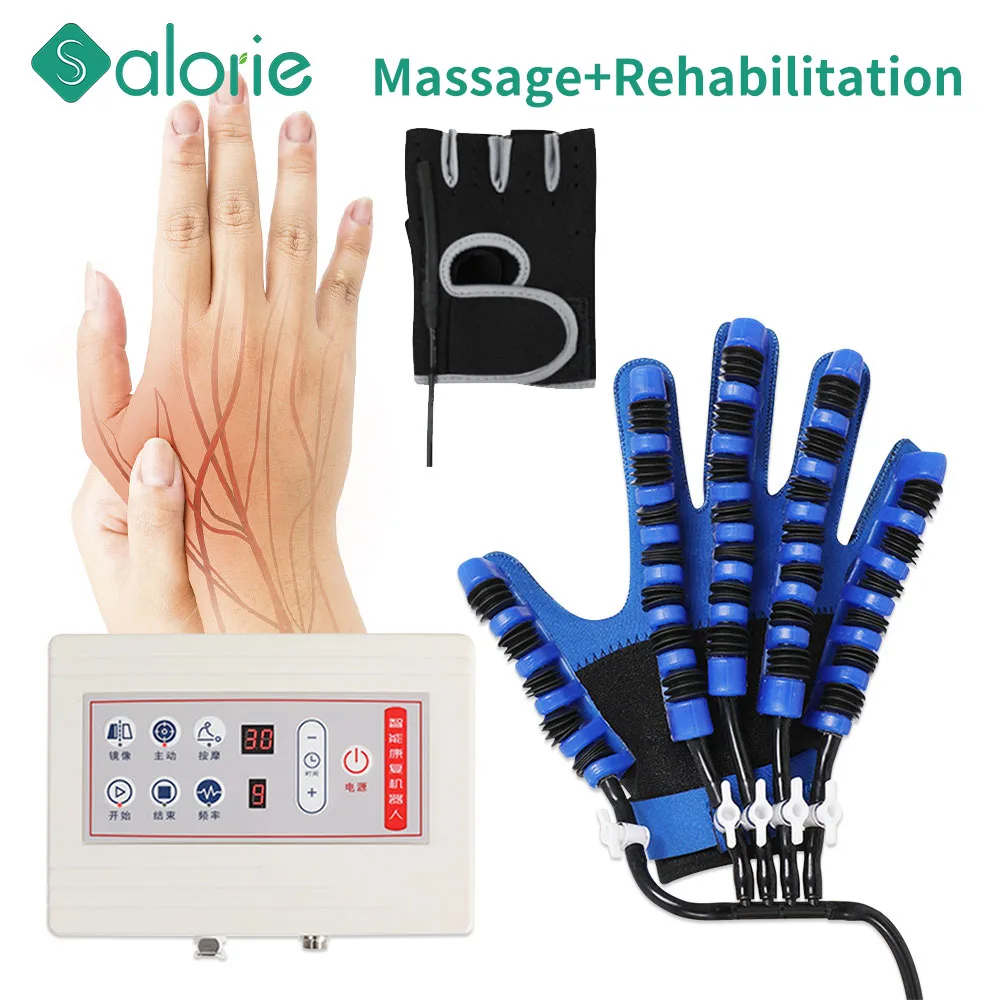 Hand Rehabilitation Robot Hand Massager Massage Gloves Mirroring Stroke Hemiplegia Cerebral Infarction Training Finger Exerciser