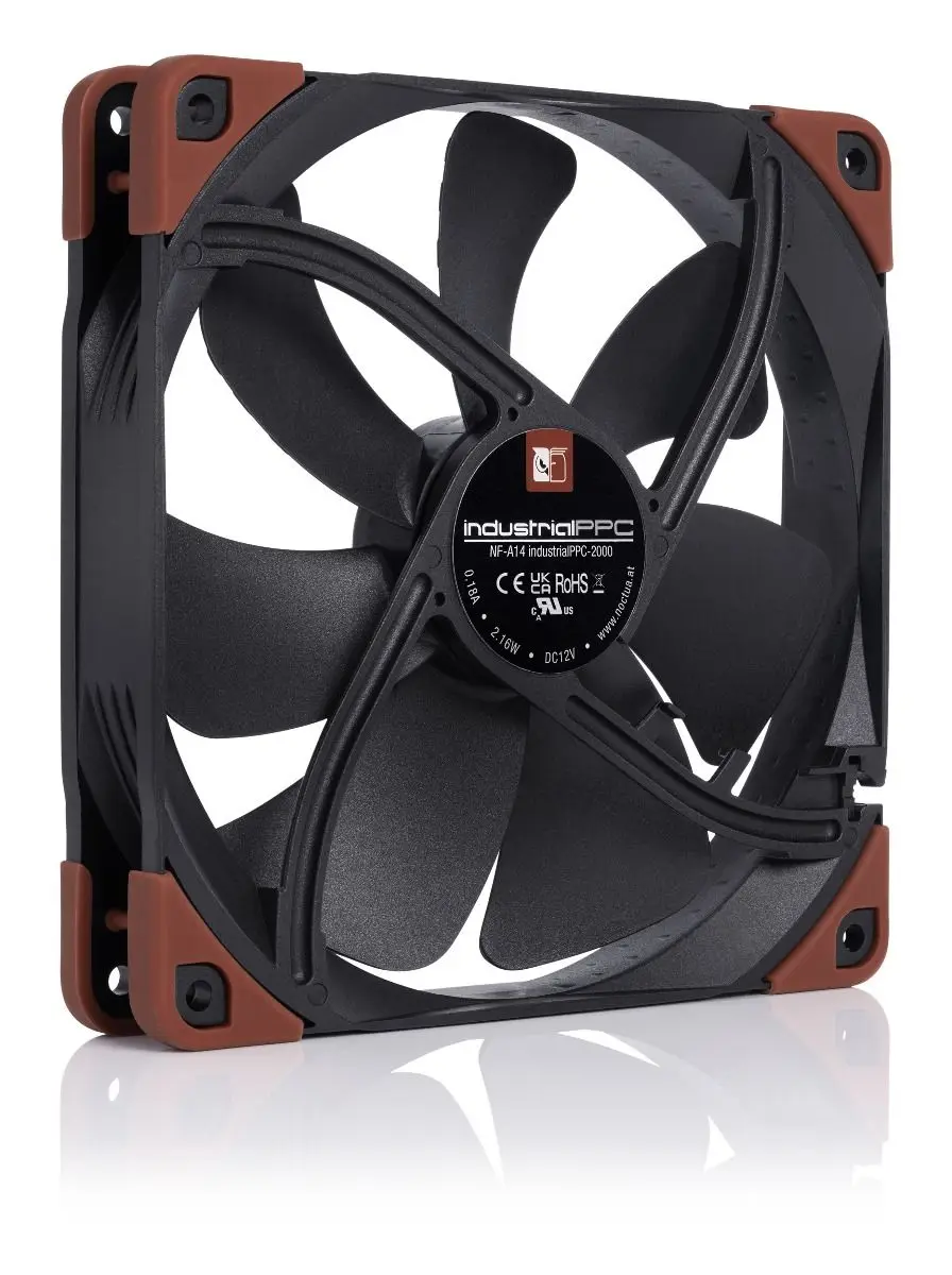 Фото Noctua NF-A14 IndustrialPPC Вентилятор охлаждения корпуса компьютера, 140 мм 12 В 4-контактный ШИМ-вентилятор для корпуса компьютера/промышленное оборудование №4