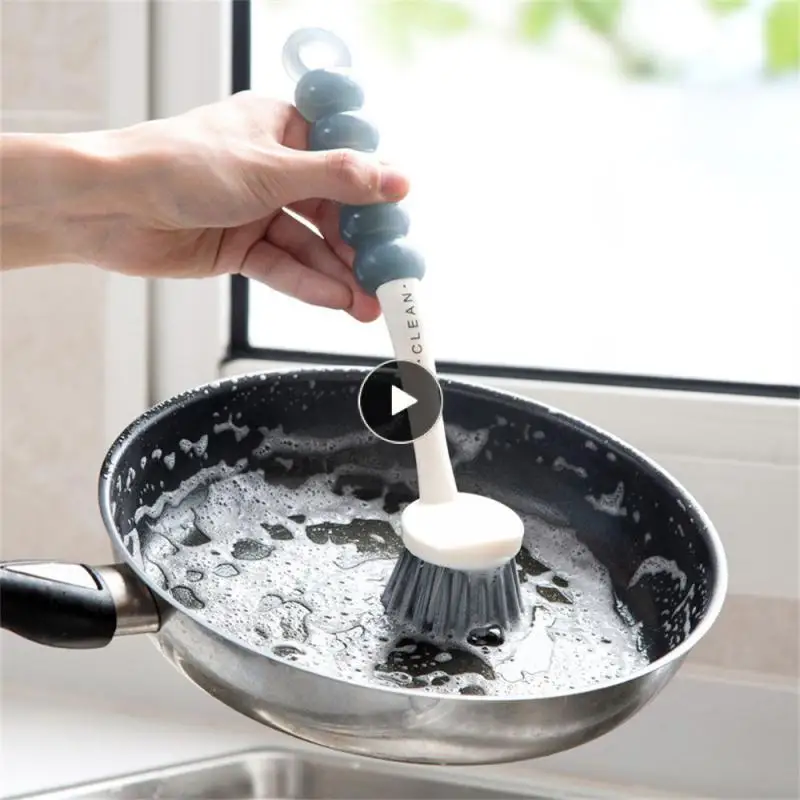 

Пластиковая кухонная многофункциональная щетка, Удлиненная ручка, щетка для чистки плиты, удобная Многофункциональная Бытовая щетка для мытья