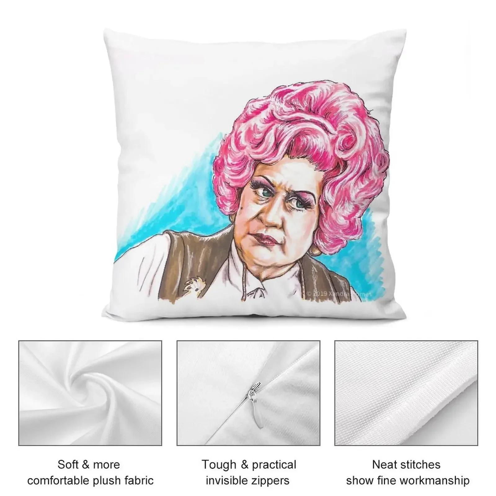 Миссис Слокаombe - АЙБС? Декоративная подушка Наволочки для сидения