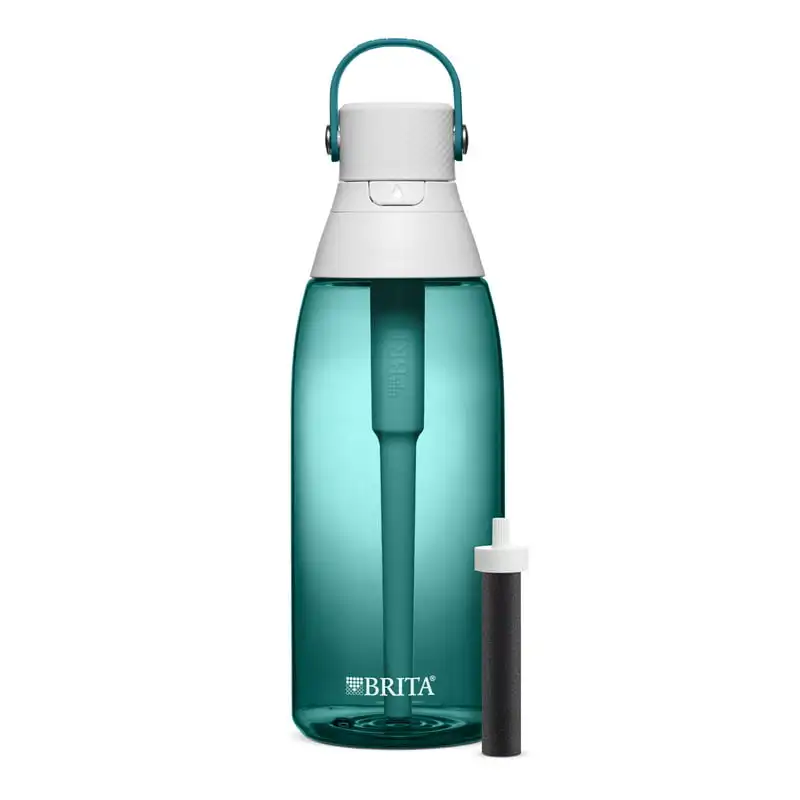 

Leak Proof Filtered Water Bottle, Sea Glass, 36 oz Air up Water bottles for women бутилка до води Foldable bottale